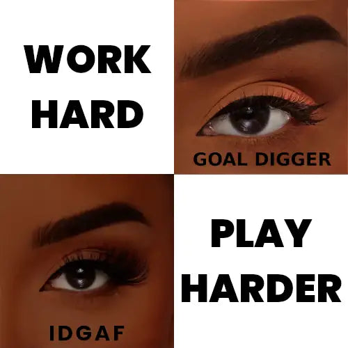 female models wearing lashes from work hard, play harder bundle